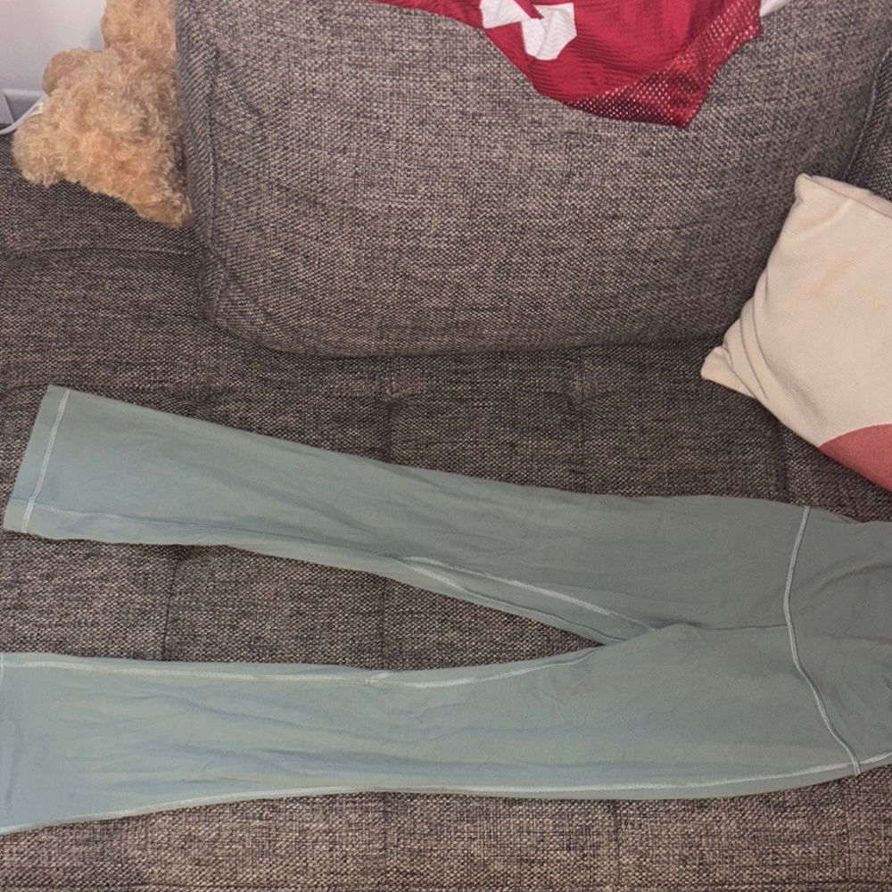 lululemon mini flare mint green leggings size 4